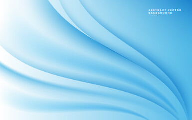 Wall Mural - Blue Fluid Gradient background. Blue abstract wave background. Vector Illustration 