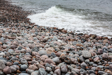 Canvas Print - A rocky beach on the shores of the Baltic Sea