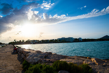 Canvas Print - Landscape in Mallorca island, Spain