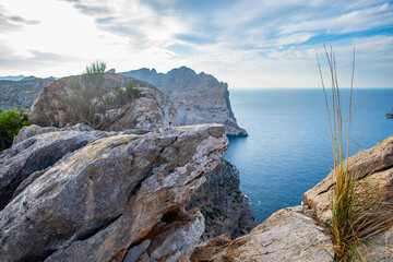 Sticker - Landscape at the sea in Mallorca, Spain