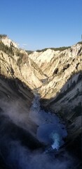 Wall Mural - Yellowstone River cutting through the Grand Canyon of the Yellowstone, Wyoming, USA