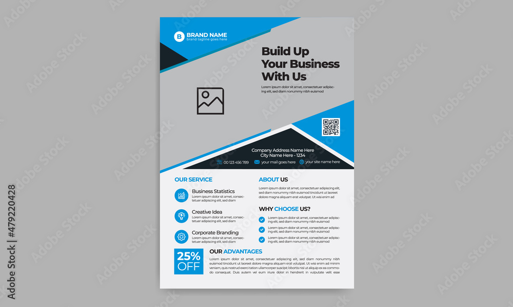 Flyer File Rectangle Corporate, Business, Poster, Cover layout, Annual Report, Flyer in A4 ...