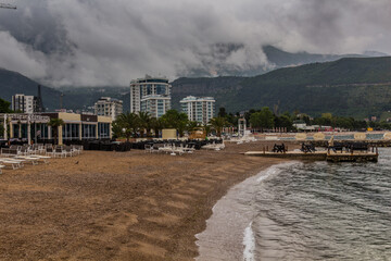 Wall Mural - Beach in Budva town, Montenegro