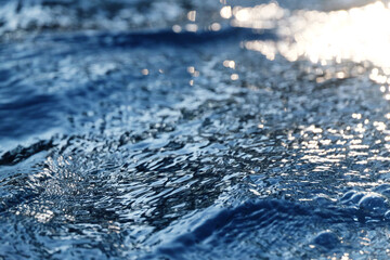 Canvas Print - Close up of water ripples