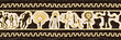Ethnic border on the theme of rock paintings of Siberia, vector design. Seamless pattern, banner. 