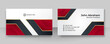 © SyahCreation - Modern professional corporate black red gold design business card template background