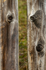 Canvas Print - Wooden structures