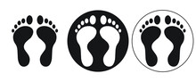 Foot Print Simple Icon