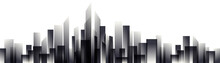 Cityscape Futuristic, City Skyline, Vector Illustration