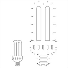 Cfl Lamp Icon Dot To Dot Y_2111001