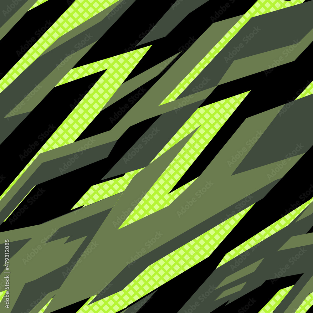 Seamless geometric pattern of shapes. Racing background print on vinyl ...