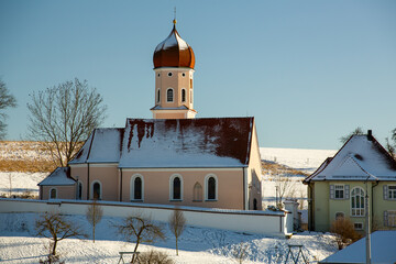 Wall Mural - Kirche in Grundsheim 