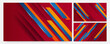 © SyahCreation - Stripes red Blue orange Colorful abstract Design Banner