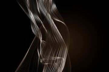 Wall Mural - 3d rendering Close-up blonde hair, beauty mock-up