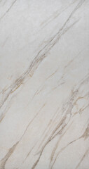 Wall Mural - Off White and Brown Striped Marble Floor Tile as Graphic Background 