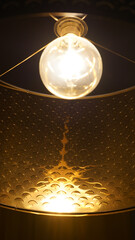 Poster - Golden pan with light reflections in a hotel in Berlin, Germany.