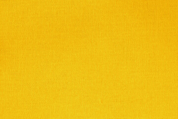 Wall Mural - Yellow cotton fabric texture background, seamless pattern of natural textile.