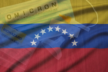 Venezuela flag and omicron variant