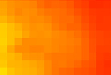 Vector Orange Background From Squares. Beautiful Illustration From Orange-yellow Squares. The Template Can Be Used As A Autumn Backdrop. Texture From Orange Squares For Poster, Calendar, Banner, Card