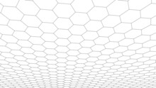 Abstract Background With Hexagons