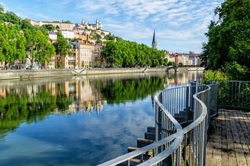 Wall Mural - Saone river in Lyon