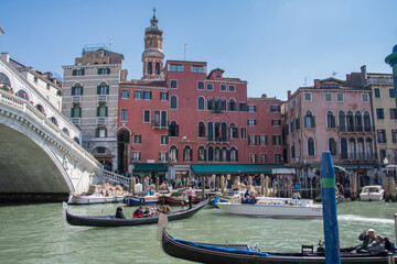 Sticker - Venice ,Italy, grand canal, Rialto bridge ,2019,Rialto's Bridge 