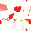 © Begin Again - Terrazzo seamless pattern. Red realistic marble