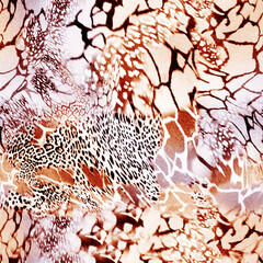 Seamless leopard pattern, leopard texture.