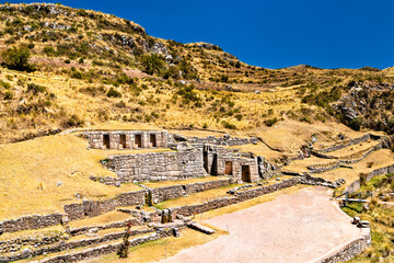 Canvas Print - Tambomachay, an Incan archaeological site near Cusco in Peru