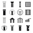 pillar Ball icons  symbol vector elements for infographic web
