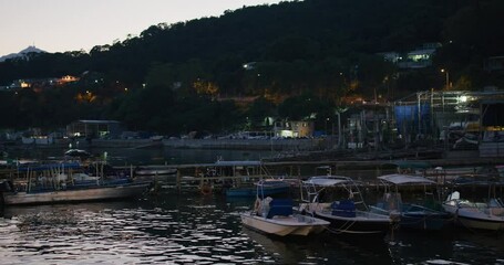 Canvas Print - sea pier in sai kung of Hong Kong