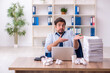 © Elnur - Young male employee rejecting new ideas in the office