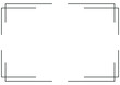 © FKVT - Frame and border isolated vector. Black outline on white background template.