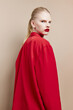 © SHOTPRIME STUDIO - glamorous woman cosmetics red lips fashion isolated background