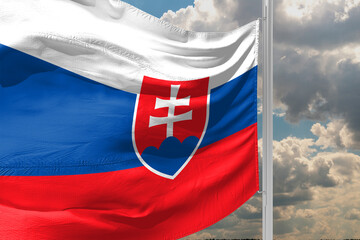 Wall Mural - flag of the Slovak Republic 