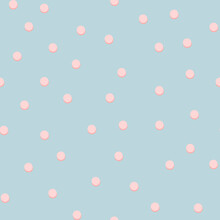 Pink Irregular Dots Seamless Pattern