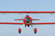 Avion Bi Plan Boeing Stearman Rouge 