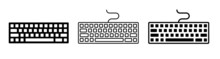 Keyboard  Icon. Computer Keyboard Tool Signs. Technology Tool Keyboard. Stock Vector