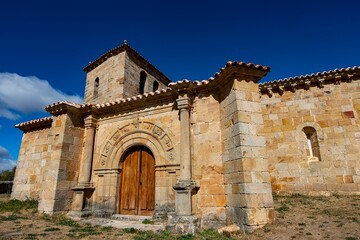 Wall Mural - Romanesque church of Santiago Apostol in Cezura in Palencia.