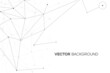 White black network background with plexus line and circle. Web concept illustration. Minimal scientific texture