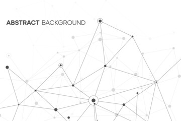 Geometric network background. Plexus line vector pattern. Futuristic and scientific minimal connection structure. Dna graphic design