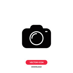 Wall Mural - Camera icon vector. Photography sign