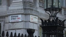 Downing Street Sign, Whitehall, Westminster, London
