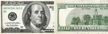 100 Dollar Bill, USA Money, Two Sides, The Largest Denomination