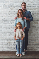 Wall Mural - Beautiful young family