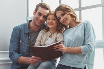 Wall Mural - Beautiful young family