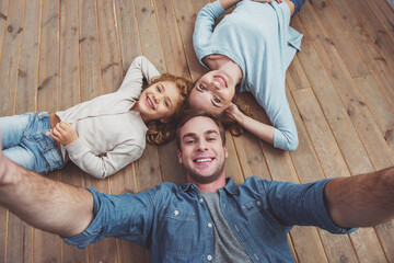 Wall Mural - Beautiful young family