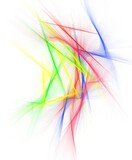 Fototapeta Abstrakcje - abstract colorful line isolated on background