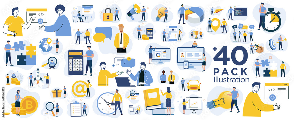illustrations Business Collection Stock Vector | Adobe Stock