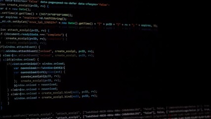 Wall Mural - code pattern showing algorithm commands and numbers